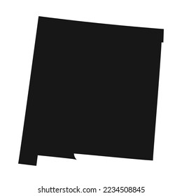 Silhouette of New Mexico state border.