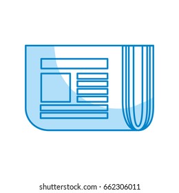 silhouette newspaper with important medium information