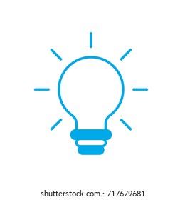 silhouette nice bulb idea to create and invent