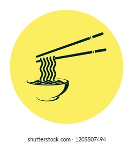 silhouette of noodle vector illustration