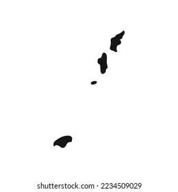 Silhouette of Northern Mariana Islands border.