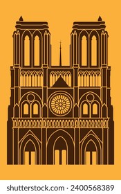 silhouette Notre Dame Cathedral