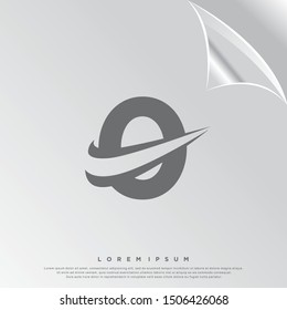 silhouette number zero logo. simple design. vector icon illustration