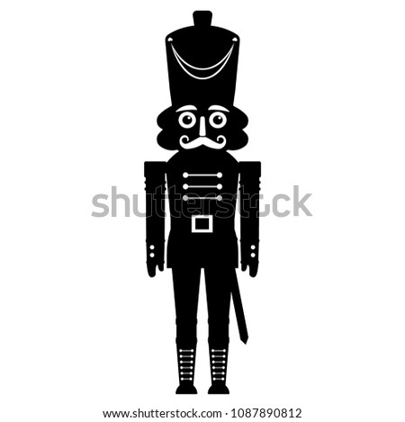 Silhouette Nutcracker Stock Vector (Royalty Free) 1087890812 - Shutterstock