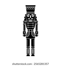 Silhouette of a Nutcracker Illustration