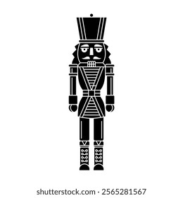 Silhouette of a Nutcracker Illustration