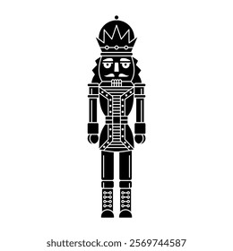 Silhouette of a Nutcracker Illustration