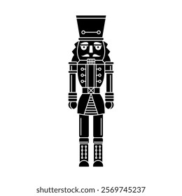 Silhouette of a Nutcracker Illustration