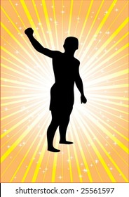Silhouette o f the winner vector