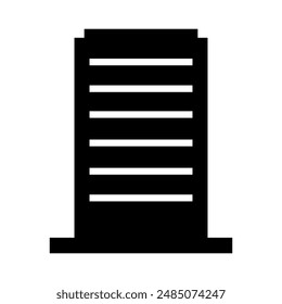 silhouette of an office building