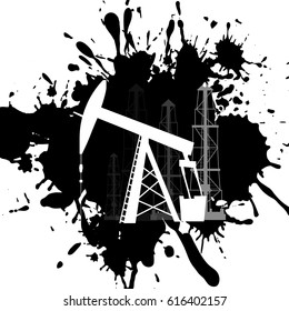 Silhouette of oil pump