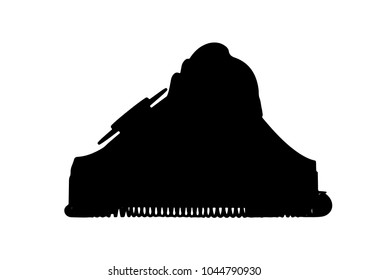silhouette of an old phone vector