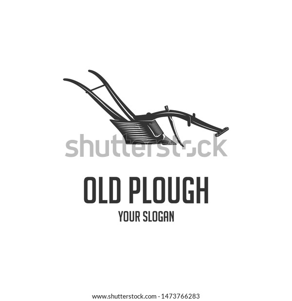 silhouette old plough logo
vintage 