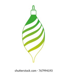 silhouette oval ball to merry christmas decoration