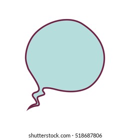 silhouette oval callout for dialogue background blue