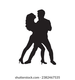 silhouette pack of dancer silhouettes, couple dance, couple silhouette, Women dancing silhouettes set