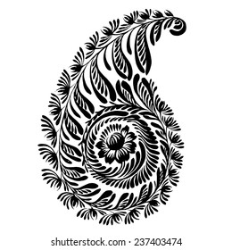 silhouette paisley