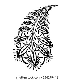 silhouette paisley