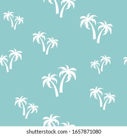 silhouette palm tree pattern for background. seamless pattern 