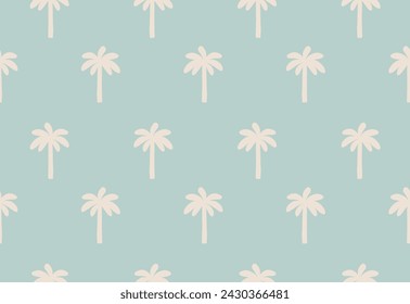 silhouette palm tree pattern for background. seamless vector pattern, textile, packaging, scrapbook