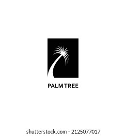 silueta del vector de palmera.