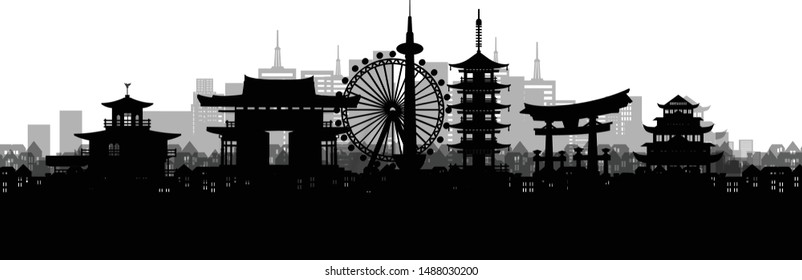 京都 シルエット Images Stock Photos Vectors Shutterstock
