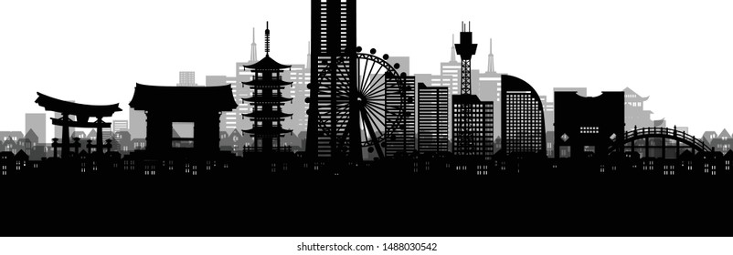 Yokohama シルエット のイラスト素材 画像 ベクター画像 Shutterstock