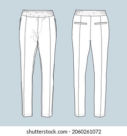 The silhouette of the pant
