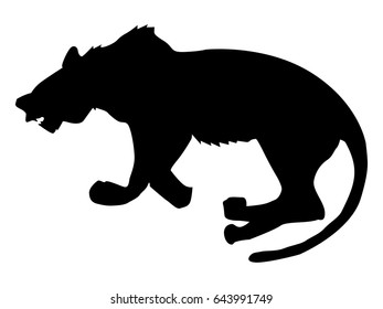 silhouette of panther