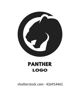 Silhouette of the panther, monochrome logo.
