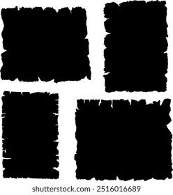 Silhouette of parchment. Graphic base isolated