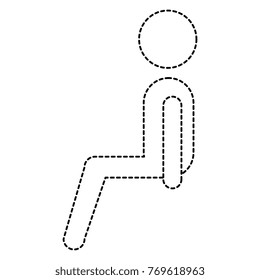 silhouette of passenger sitting