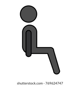 silhouette of passenger sitting