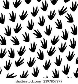 Silhouette pattern of walking chicken legs on white background. Footprint. Vector illustration - Powered by Shutterstock - Get 15% off with code: PIKWIZARD15