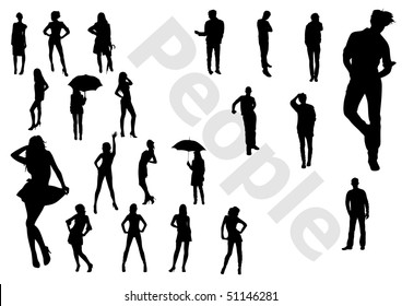 Silhouette  people