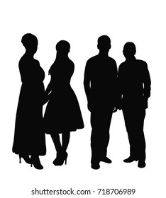 silhouette of people