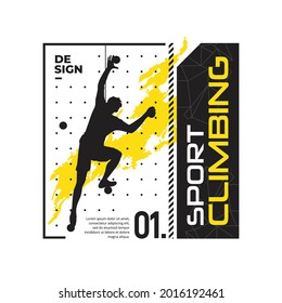 silhouette of people doing sport climbing. for t-shirt, fashion, vector print, poster, typography, illustration