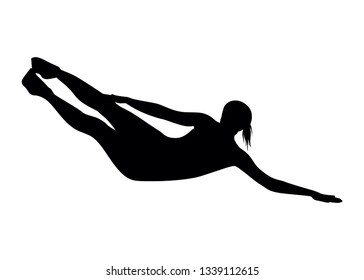 silhouette of people doing workout