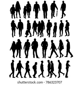 silhouette people go, collection