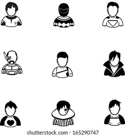 silhouette of people icon created in vector format
