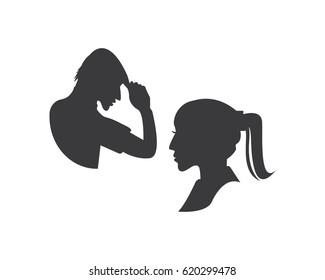 Silhouette People Logo