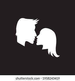 silhouette people logo vector template