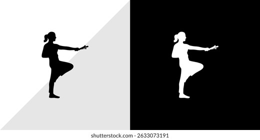 silhouette of people with their activities