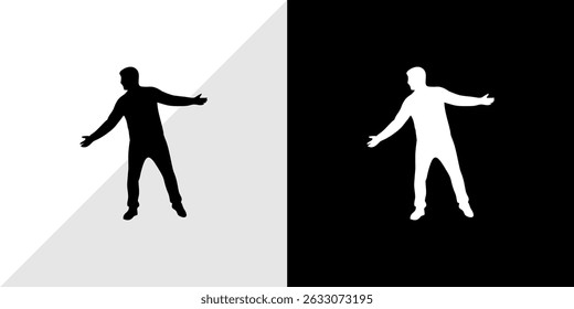 silhouette of people with their activities