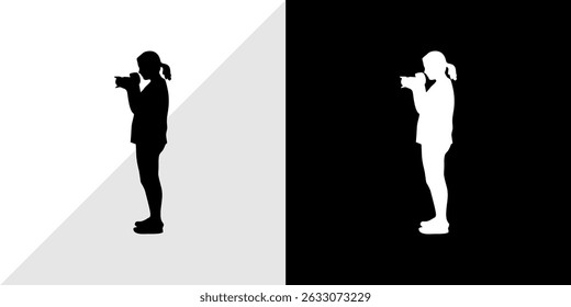 silhouette of people with their activities