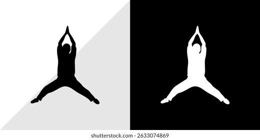 silhouette of people with their activities