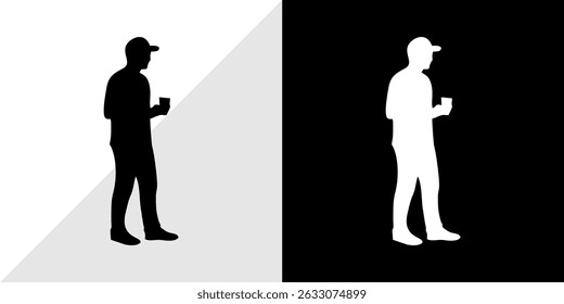silhouette of people with their activities