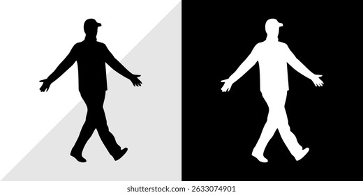 silhouette of people with their activities