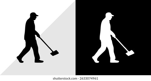silhouette of people with their activities