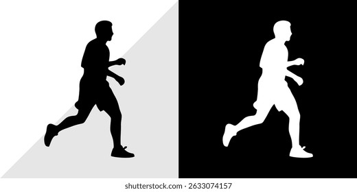 silhouette of people with their daily activities